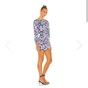 For Love & Lemons Brandy mini dress in Azalea.